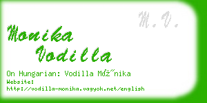 monika vodilla business card